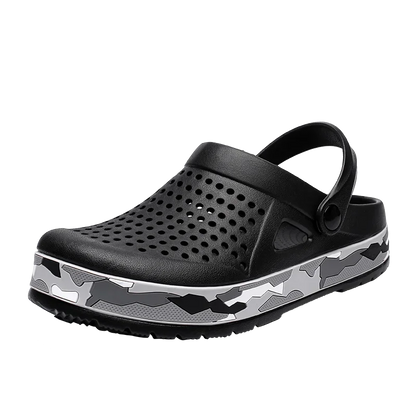 Men's EVA Clog Sandals Lightweight Unisex Beach Shoes 0916-black 45.0 by HitMyNeed