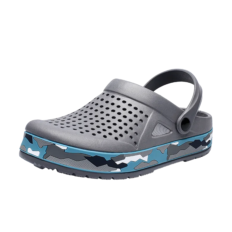 Men's EVA Clog Sandals Lightweight Unisex Beach Shoes 0916-gray 42.0 by HitMyNeed