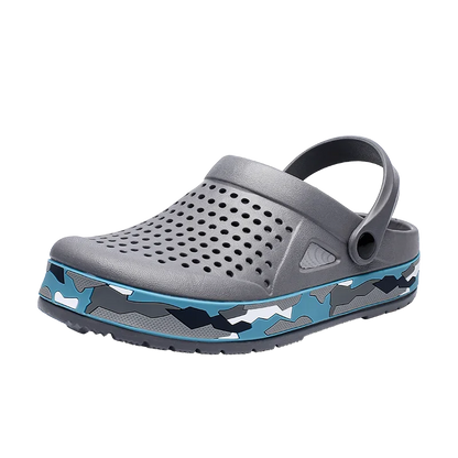Men's EVA Clog Sandals Lightweight Unisex Beach Shoes 0916-gray 42.0 by HitMyNeed