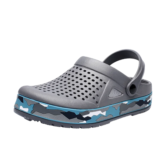 Men's EVA Clog Sandals Lightweight Unisex Beach Shoes 0916-gray 42.0 by HitMyNeed