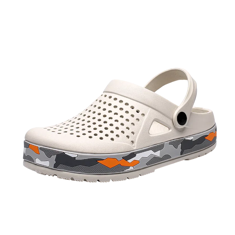 Men's EVA Clog Sandals Lightweight Unisex Beach Shoes 0916-white 40.0 by HitMyNeed