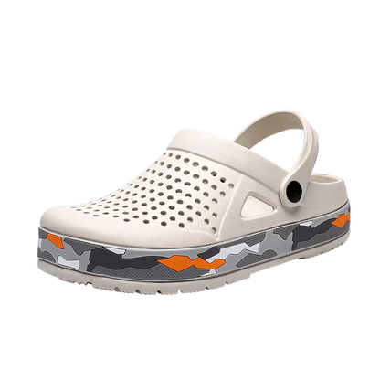 Men's EVA Clog Sandals Lightweight Unisex Beach Shoes 0916-white 40.0 by HitMyNeed