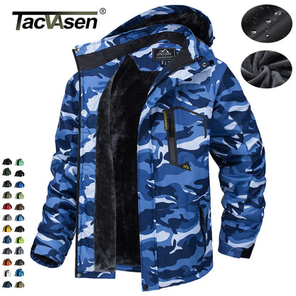 Men's Fleece Lined Waterproof Mountain Jacket by HitMyNeed
