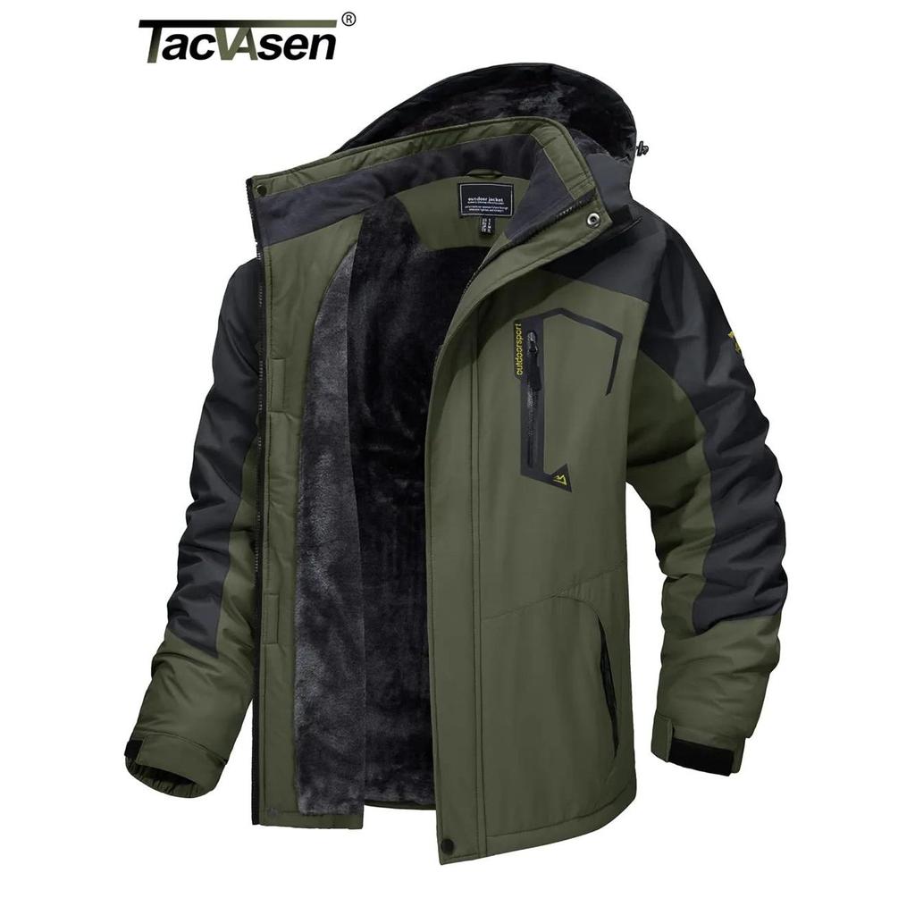 Men's Fleece Lined Waterproof Mountain Jacket by HitMyNeed