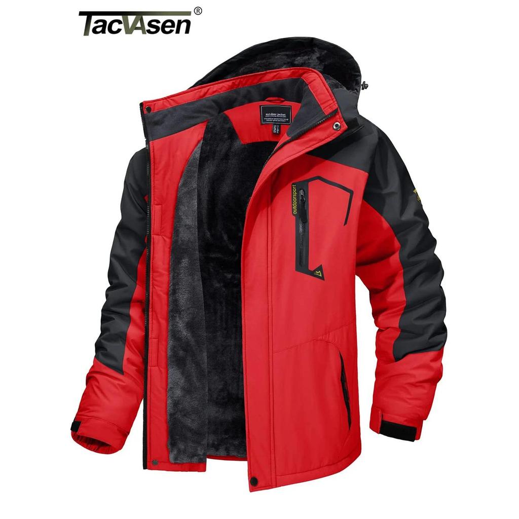Men's Fleece Lined Waterproof Mountain Jacket by HitMyNeed