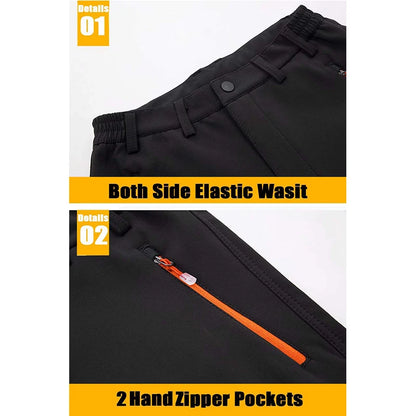 Men's Fleece Lined Waterproof Snow Ski Pants by HitMyNeed