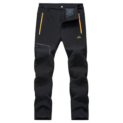 Men's Fleece Lined Waterproof Snow Ski Pants black us-40-cn-4xl by HitMyNeed