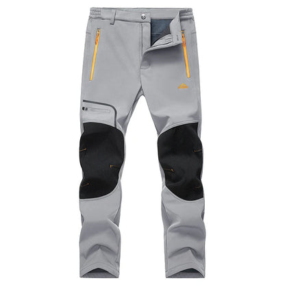 Men's Fleece Lined Waterproof Snow Ski Pants light-gray us-40-cn-4xl by HitMyNeed