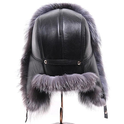 Men's Fox Fur Lei Feng Ushanka Winter Hat by HitMyNeed