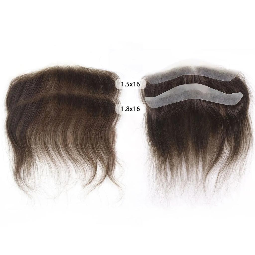 Men's Frontal V-Loop Hairline Patch 0.06mm PU 4.0 16x4cm by HitMyNeed