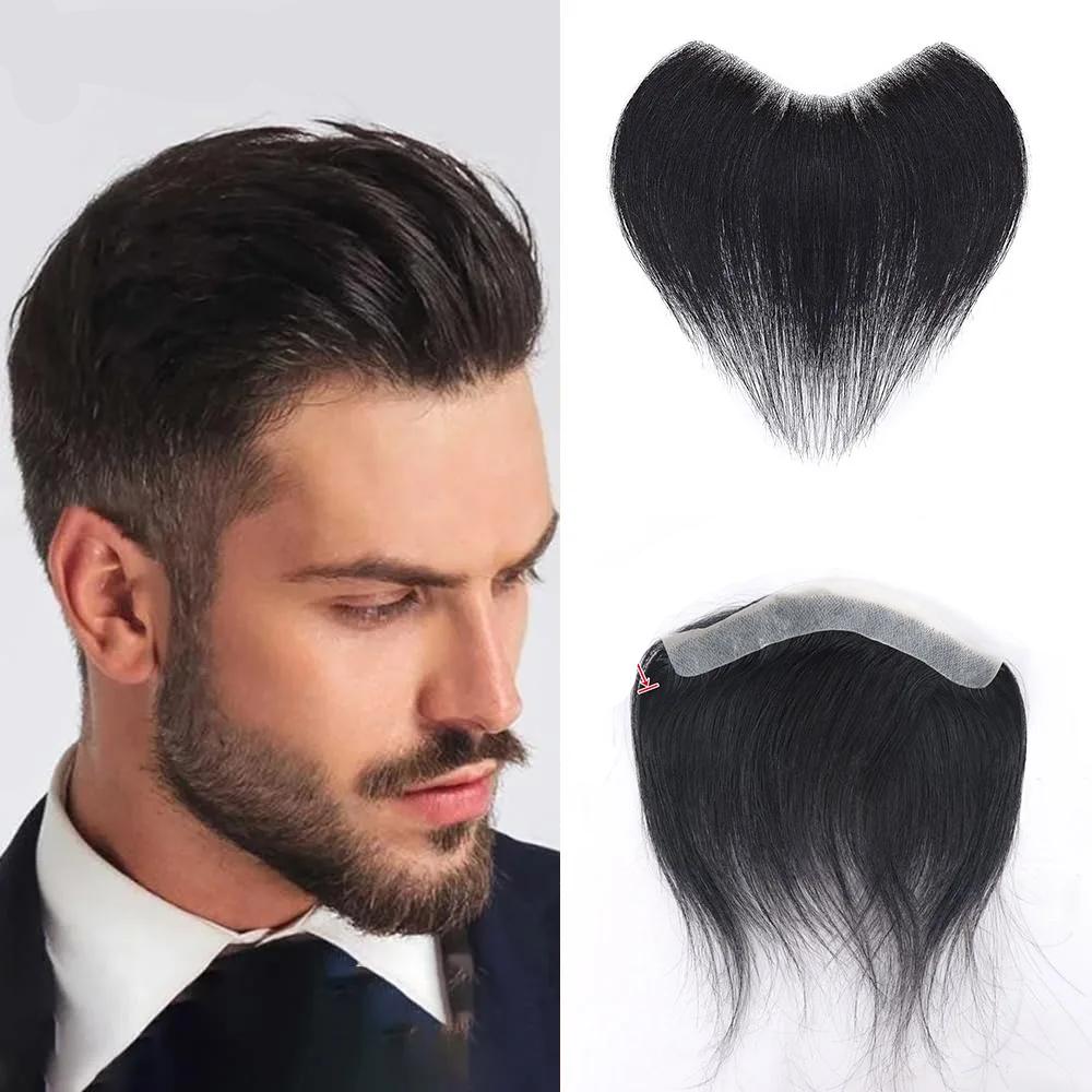 Men's Frontal V-Loop Hairline Patch 0.06mm PU by HitMyNeed