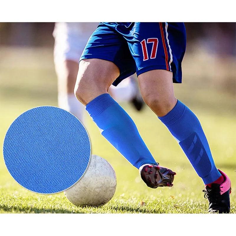 Men's Grip Soccer Socks with Knee Pads & Calf Sleeves by HitMyNeed