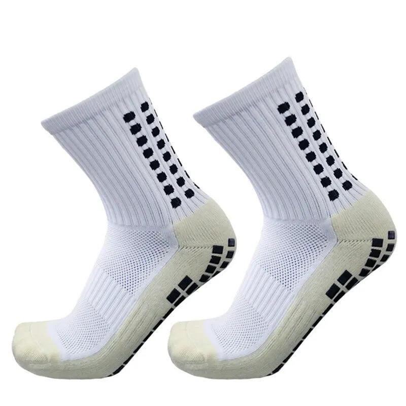 Men's Grip Soccer Socks with Knee Pads & Calf Sleeves by HitMyNeed