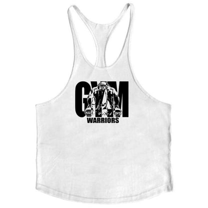 Men's Gym Stringer Tank Top with Y-Back Design by HitMyNeed