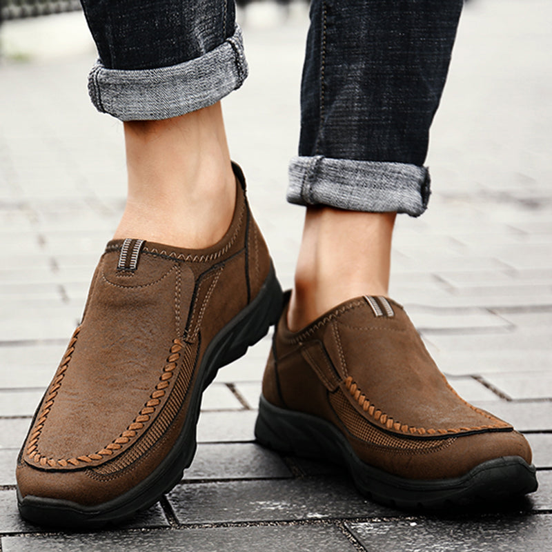 Men's Handmade Retro Casual Loafers & Sneakers by HitMyNeed