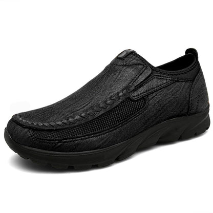 Men's Handmade Retro Casual Loafers & Sneakers black 46 by HitMyNeed