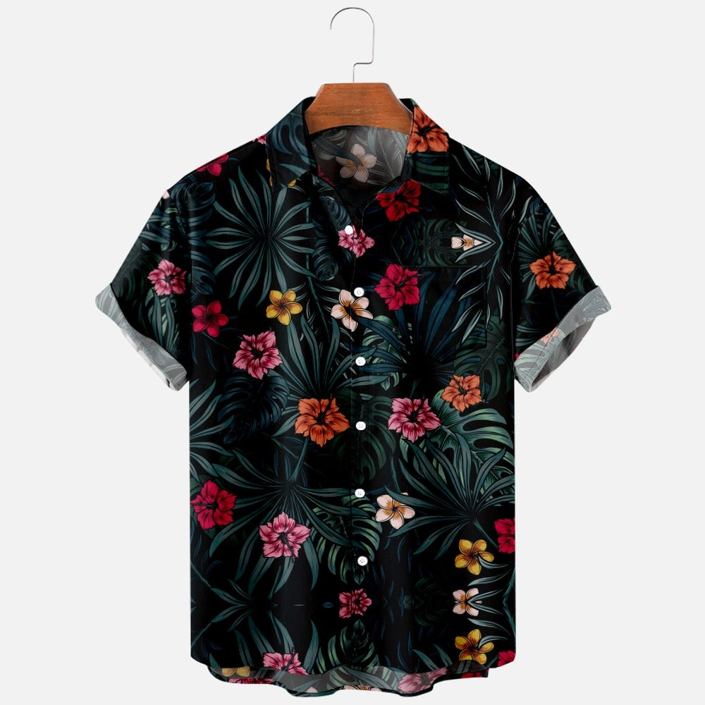 Men's Hawaiian 3D Print One-Button Summer Shirt by HitMyNeed