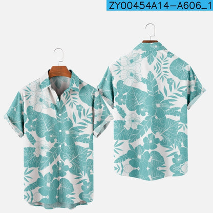 Men's Hawaiian 3D Print One-Button Summer Shirt zy00454a014-a606 l by HitMyNeed