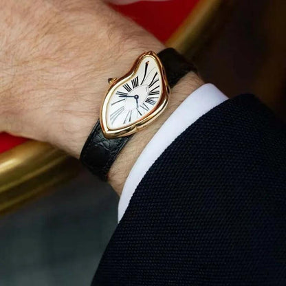 Men's Irregular Swiss Watch - Melt Twist Design by HitMyNeed