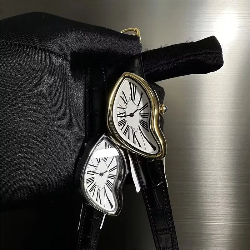 Men's Irregular Swiss Watch - Melt Twist Design by HitMyNeed