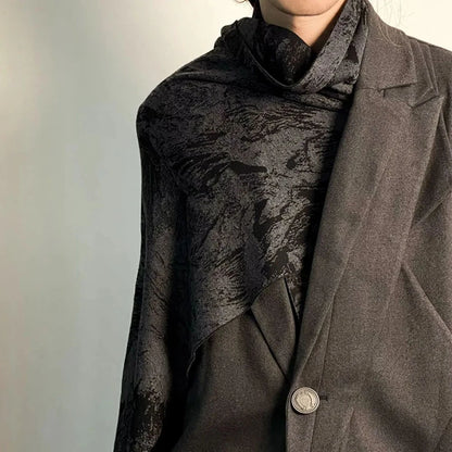 Men's Japanese Style Dark Wind Cashmere-Feel Scarf by HitMyNeed
