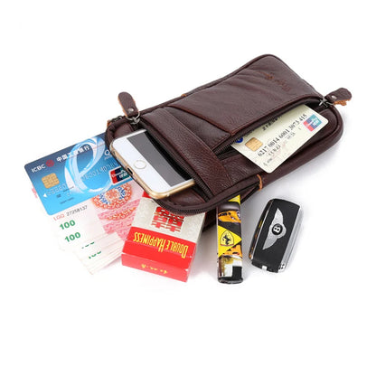 Men's Leather Waist & Crossbody Phone Bag by HitMyNeed