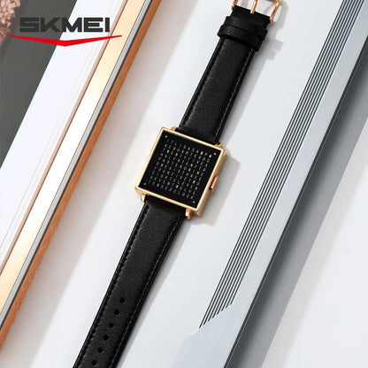 Men's LED Digital Watch with Date & Leather Strap by HitMyNeed