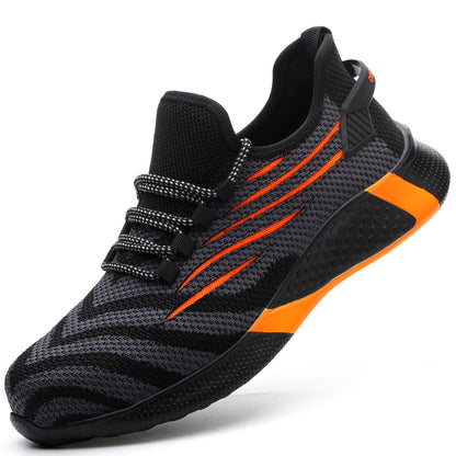 Men's Lightweight Anti-Puncture Safety Work Shoes 55-orange 41 by HitMyNeed