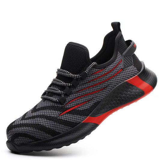 Men's Lightweight Anti-Puncture Safety Work Shoes 55-red 40 by HitMyNeed