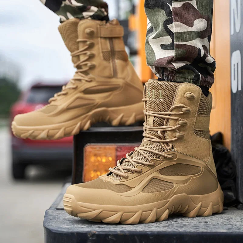 Men's Lightweight Tactical Waterproof Field Boots by HitMyNeed