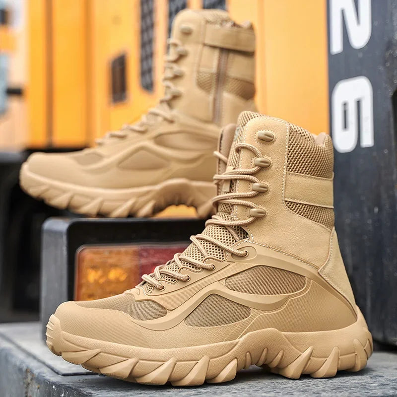 Men's Lightweight Tactical Waterproof Field Boots by HitMyNeed