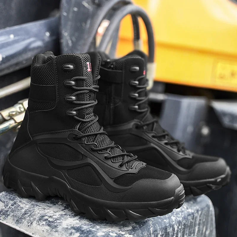 Men's Lightweight Tactical Waterproof Field Boots by HitMyNeed