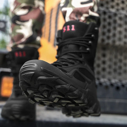 Men's Lightweight Tactical Waterproof Field Boots by HitMyNeed