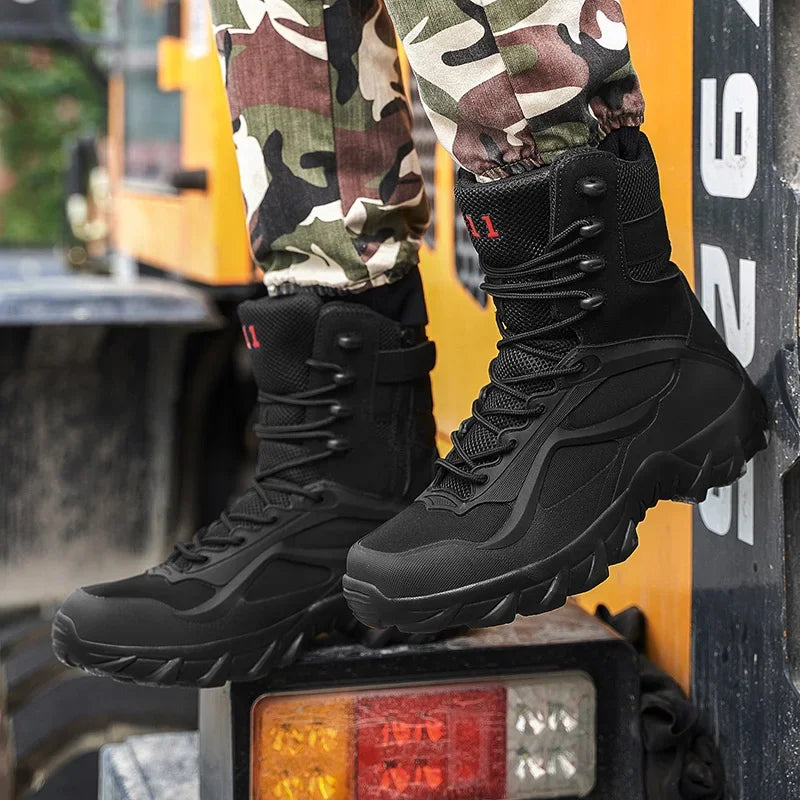 Men's Lightweight Tactical Waterproof Field Boots by HitMyNeed