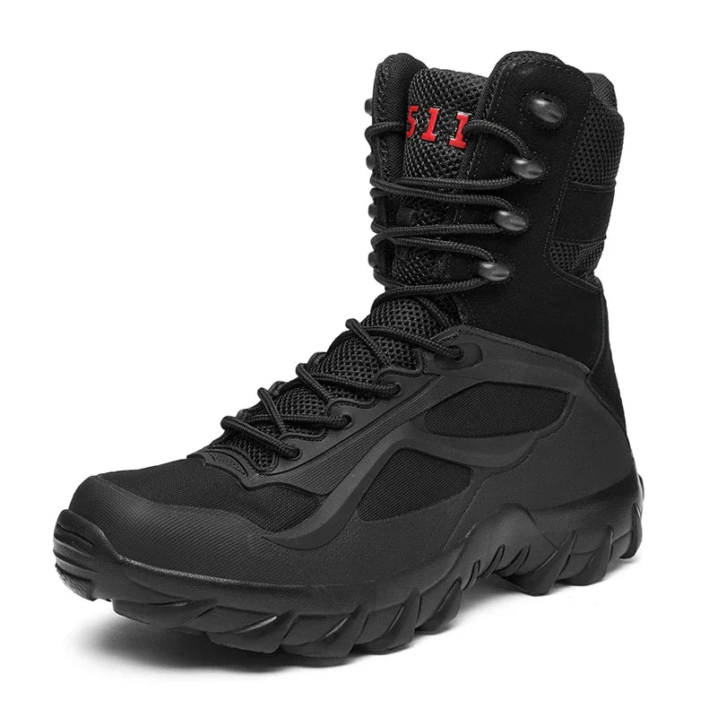 Men's Lightweight Tactical Waterproof Field Boots black 39.0 by HitMyNeed