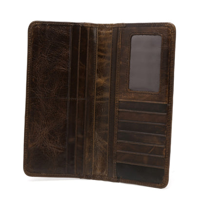 Men's Long Bifold Genuine Leather Wallet by HitMyNeed