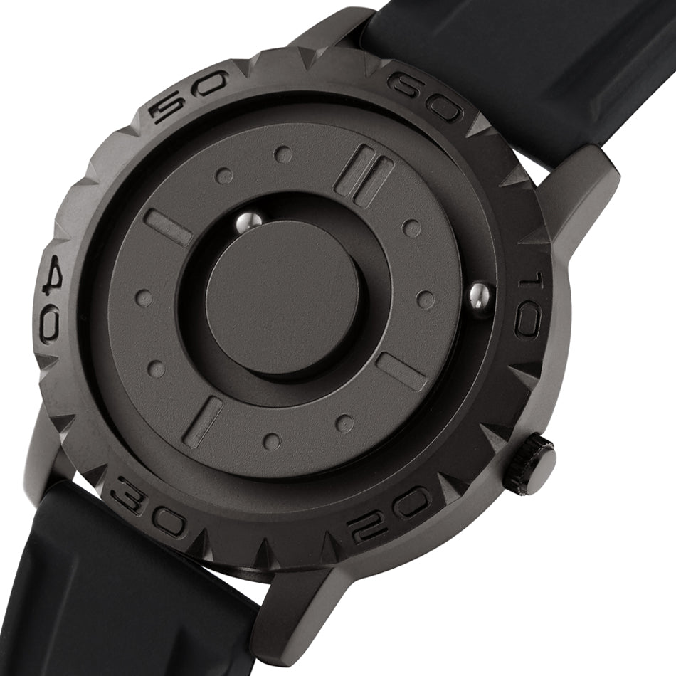 Men's Magnetic Ball-Bearing Watch with Quartz Movement by HitMyNeed