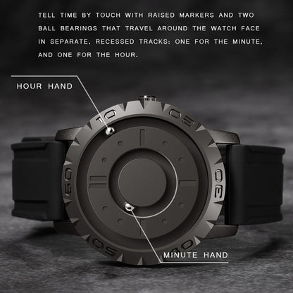 Men's Magnetic Ball-Bearing Watch with Quartz Movement by HitMyNeed