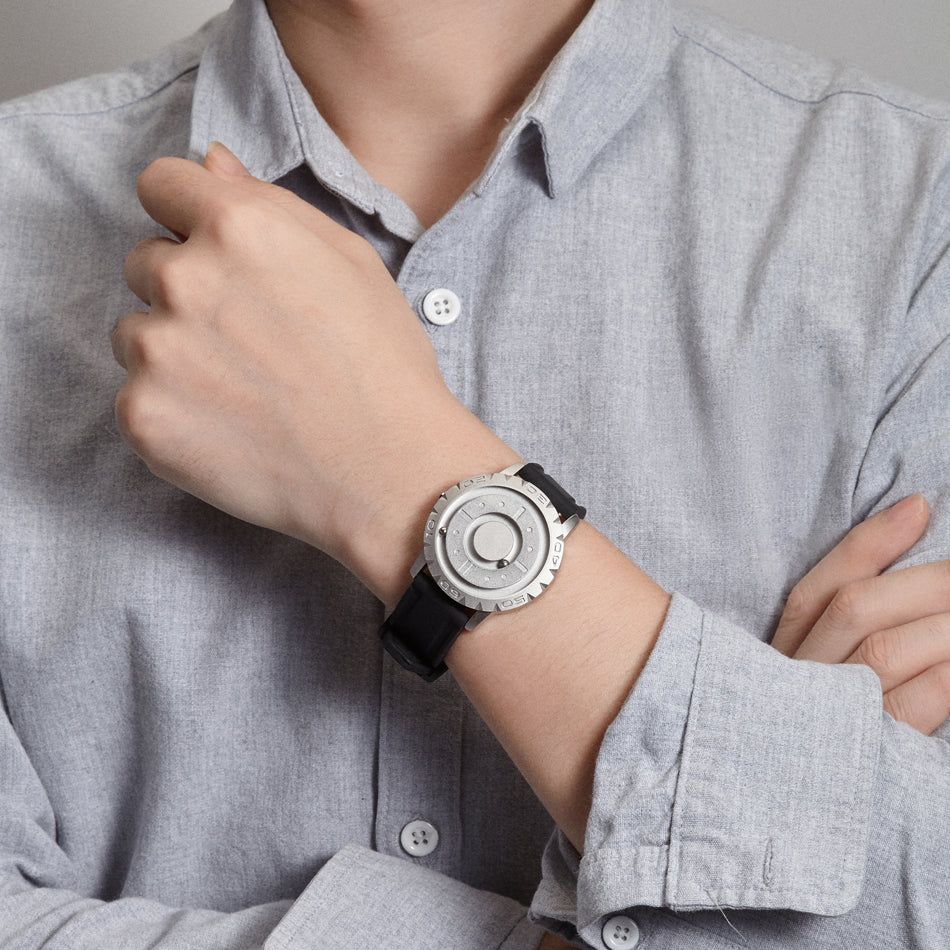 Men's Magnetic Ball-Bearing Watch with Quartz Movement by HitMyNeed