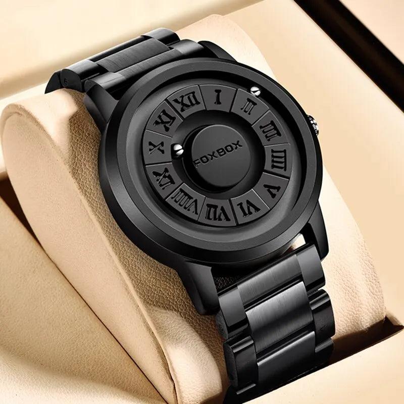 Men's Magnetic Scrolling Pointer Chronograph Watch by HitMyNeed