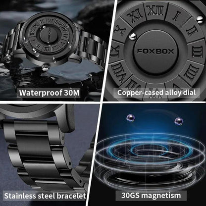 Men's Magnetic Scrolling Pointer Chronograph Watch by HitMyNeed