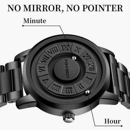 Men's Magnetic Scrolling Pointer Chronograph Watch by HitMyNeed