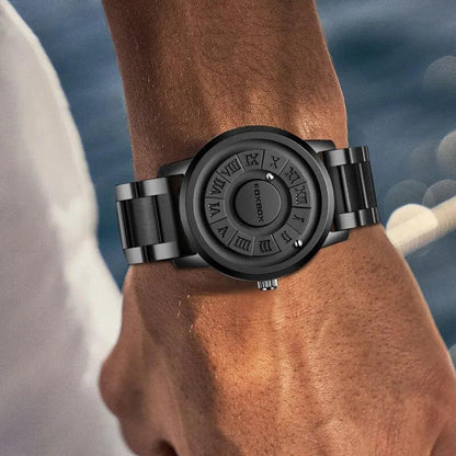 Men's Magnetic Scrolling Pointer Chronograph Watch by HitMyNeed