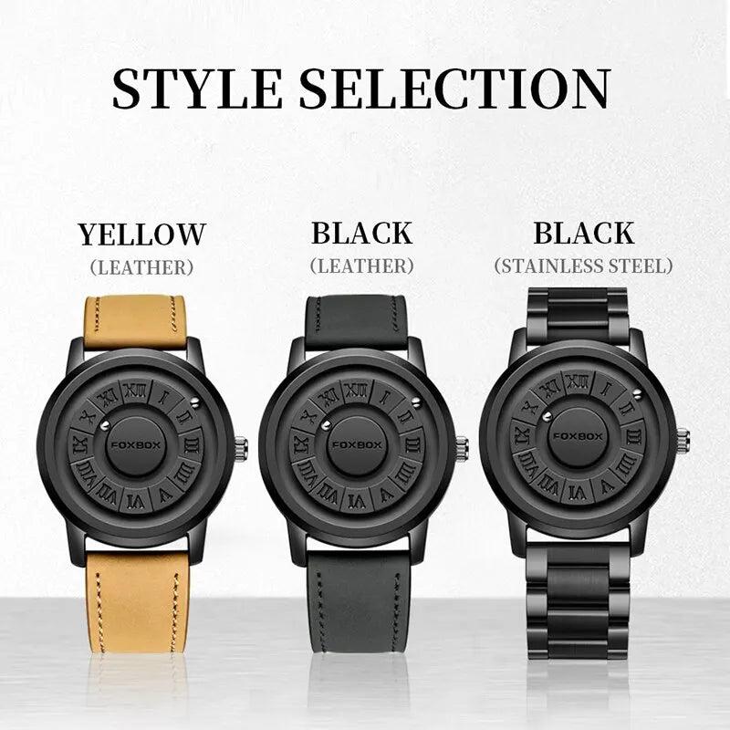 Men's Magnetic Scrolling Pointer Chronograph Watch by HitMyNeed