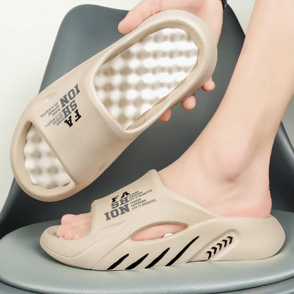 Men's Massage Slide Sandals for Indoor & Outdoor Use by HitMyNeed