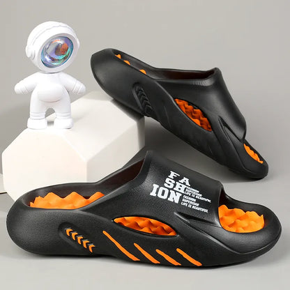 Men's Massage Slide Sandals for Indoor & Outdoor Use by HitMyNeed