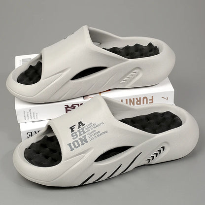 Men's Massage Slide Sandals for Indoor & Outdoor Use by HitMyNeed