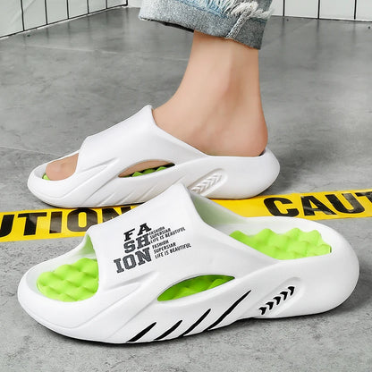 Men's Massage Slide Sandals for Indoor & Outdoor Use by HitMyNeed