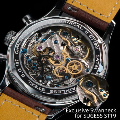 Men's Mechanical Chronograph Watch ST19 Sapphire 40mm by HitMyNeed