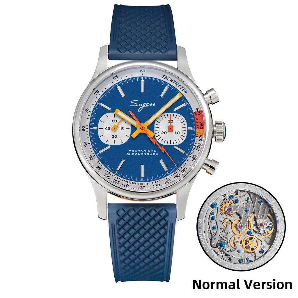 Men's Mechanical Chronograph Watch ST19 Sapphire 40mm normal-b-br by HitMyNeed